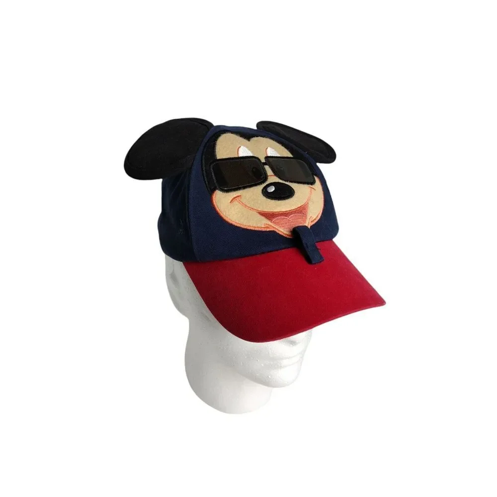 Vintage Disney Parks Mickey Mouse Hat Cap Youth Size Cool Mickey With Sunglasses